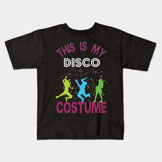 Disco Costume Dancing Kids T-Shirt by CrissWild